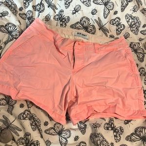Cute Old Navy Light Highlighter Pink Shorts